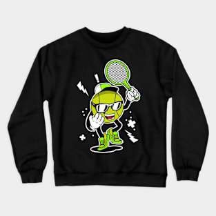 PLAY TENNIS MASCOT Crewneck Sweatshirt